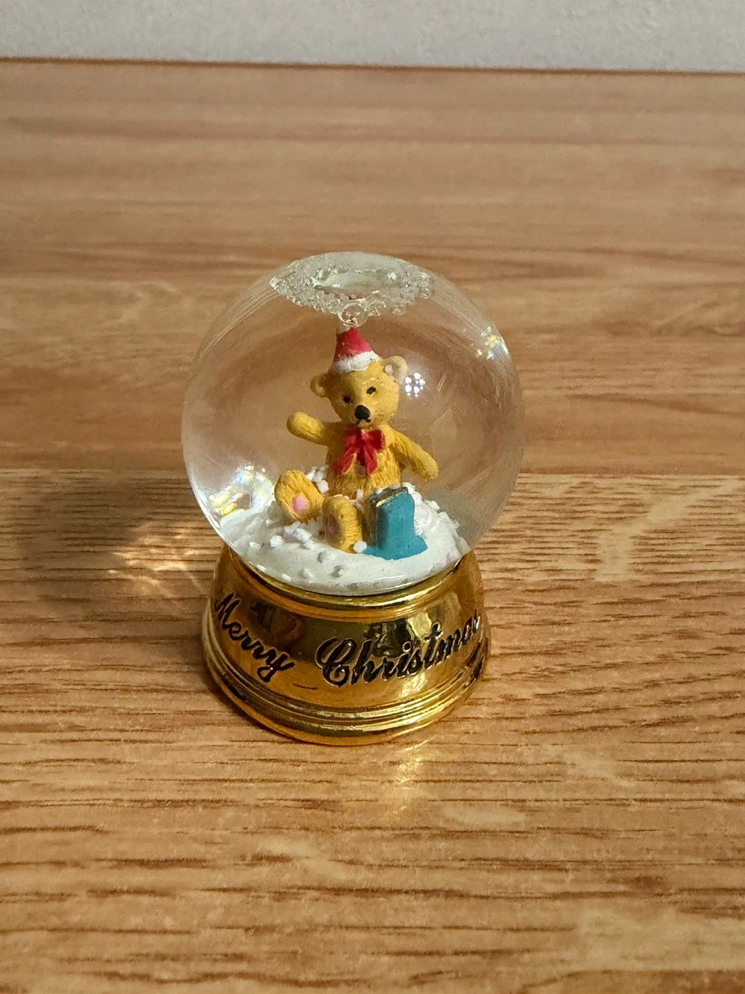 クリスマス スノードーム テディベア