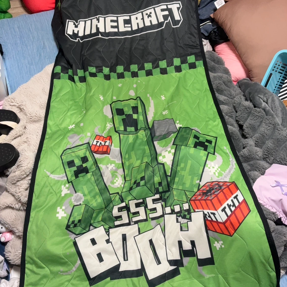 マインクラフト 敷パットクリーパー シングルサイズ