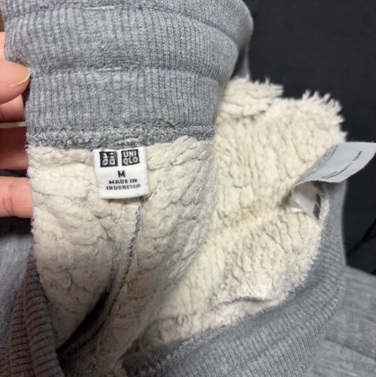 ユニクロ ボア スウェットパンツ 2枚セット Mサイズの写真2枚目