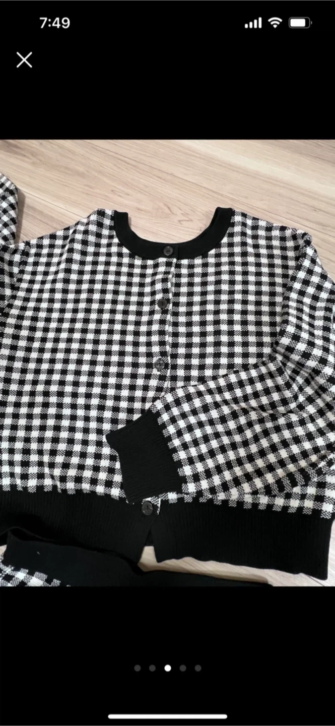 GU ギンガムチェック セットアップ 親子ペアの写真3枚目
