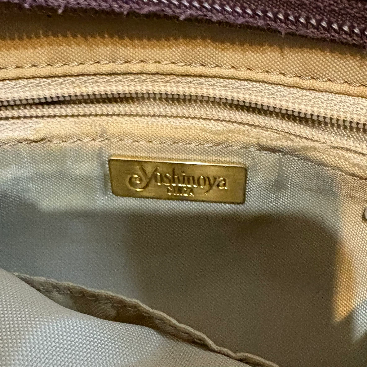 Yoshinoya GINZA ショルダーバッグ パープルの写真6枚目