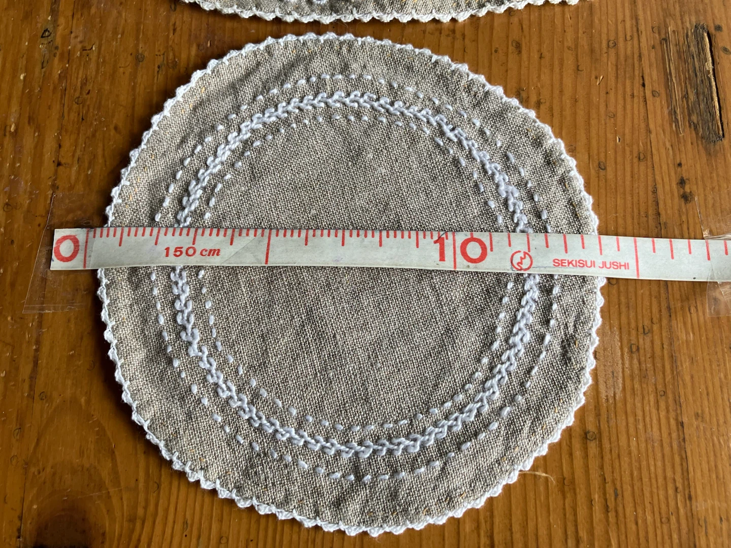 刺繍入り ランチョンマット コースター セット🍽️の写真3枚目