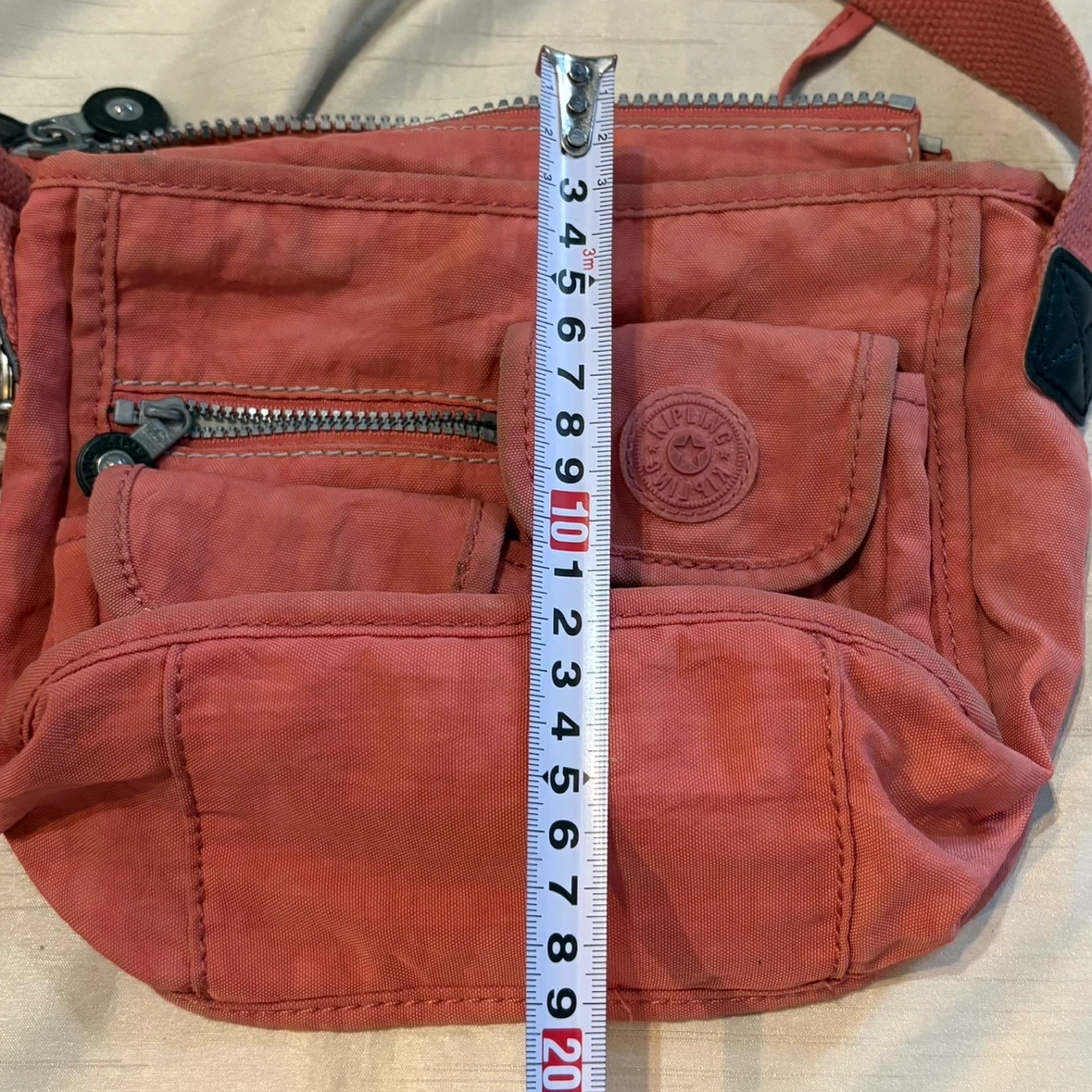 KIPLING ショルダーバッグ ピンク モンキーチャーム付の写真6枚目