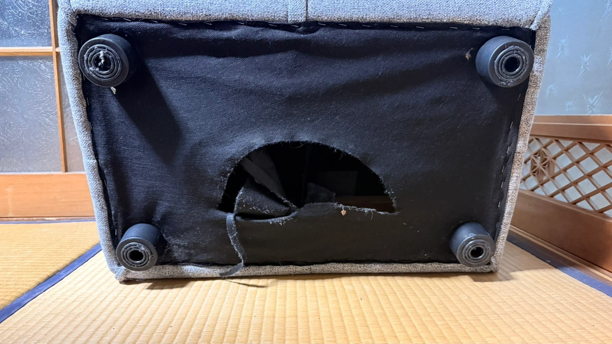 スツール オットマン グレーの写真4枚目