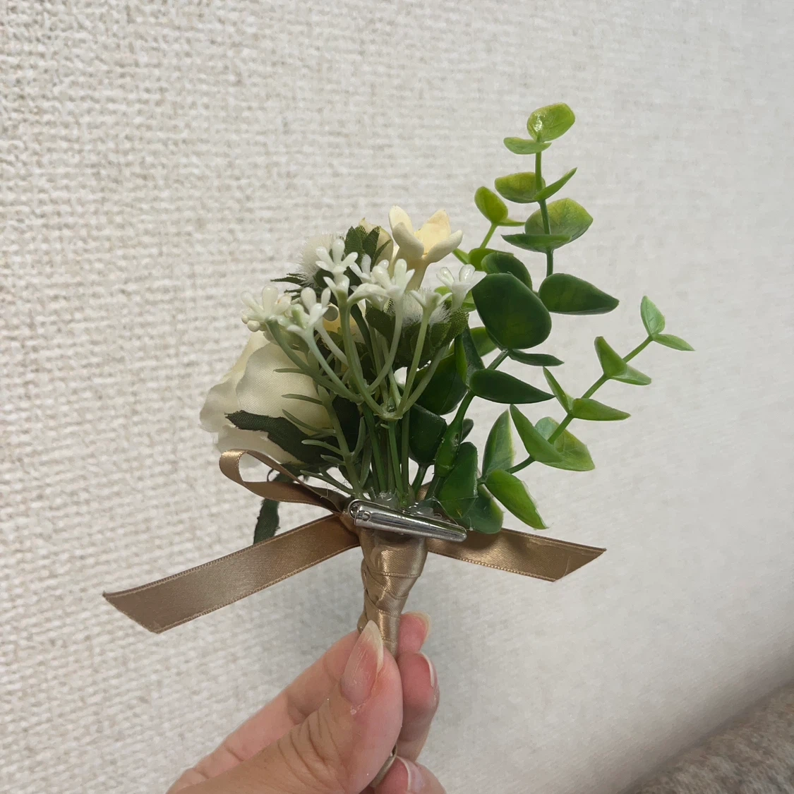 ウェディングブーケ&ブートニアセットの写真3枚目