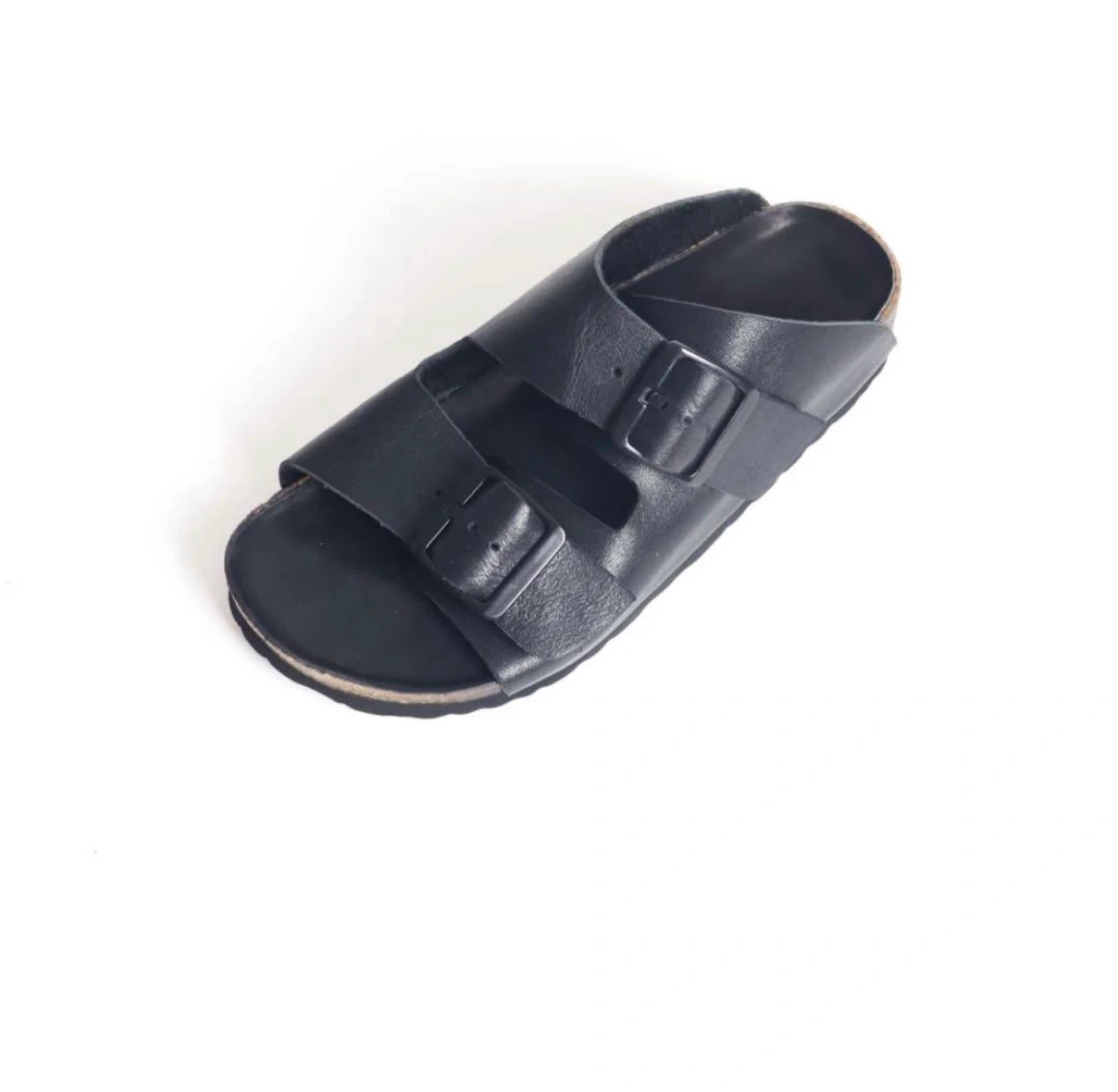 新品・未使用 ☆ 本革 コンフォートサンダル☆ブラック☆35(22.5)