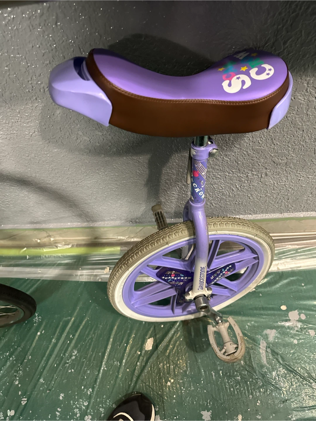 ブリヂストン 一輪車 スケアクロウ パープル