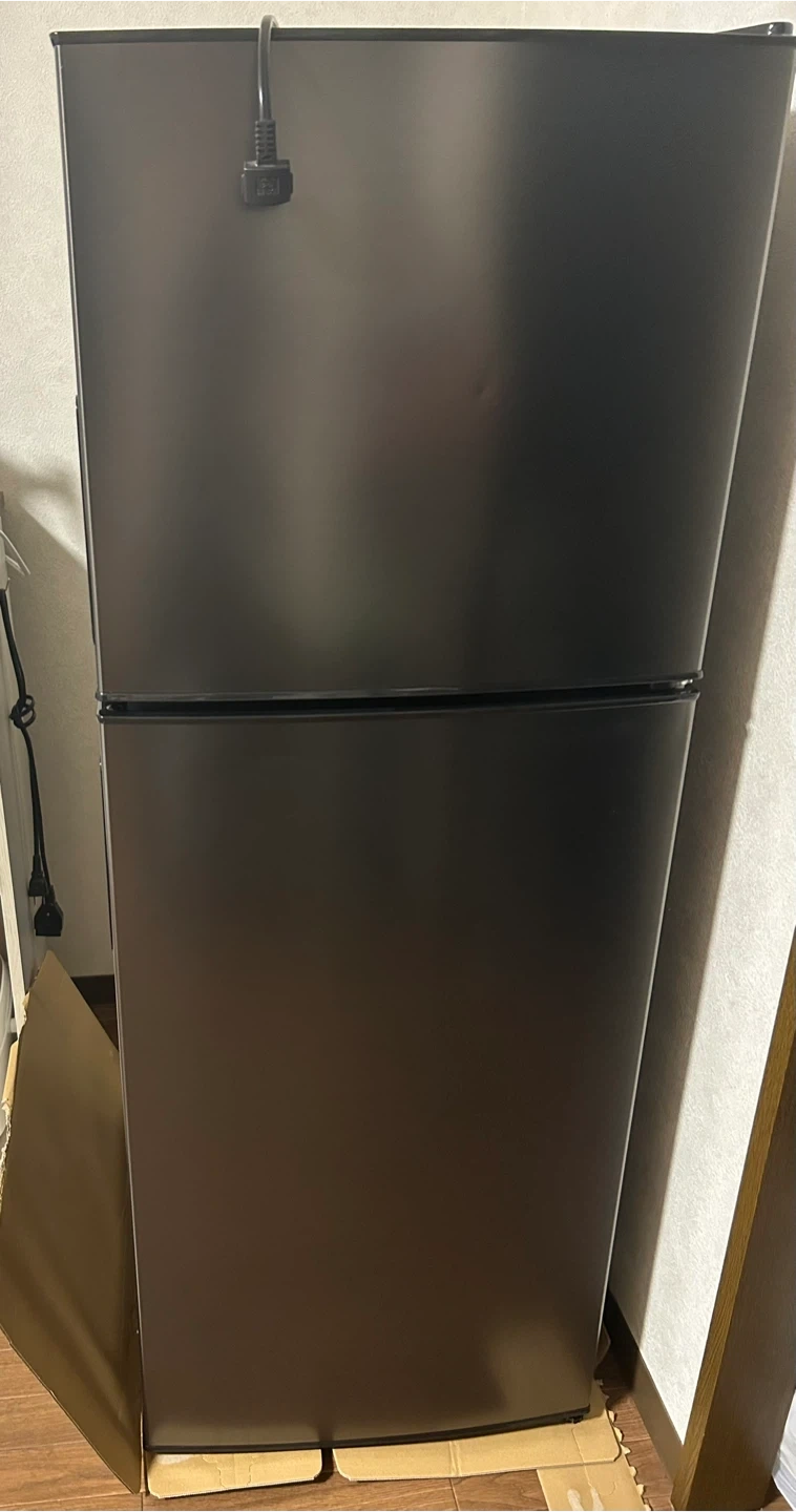 マクスゼン 2ドア冷凍冷蔵庫 138L ブラック