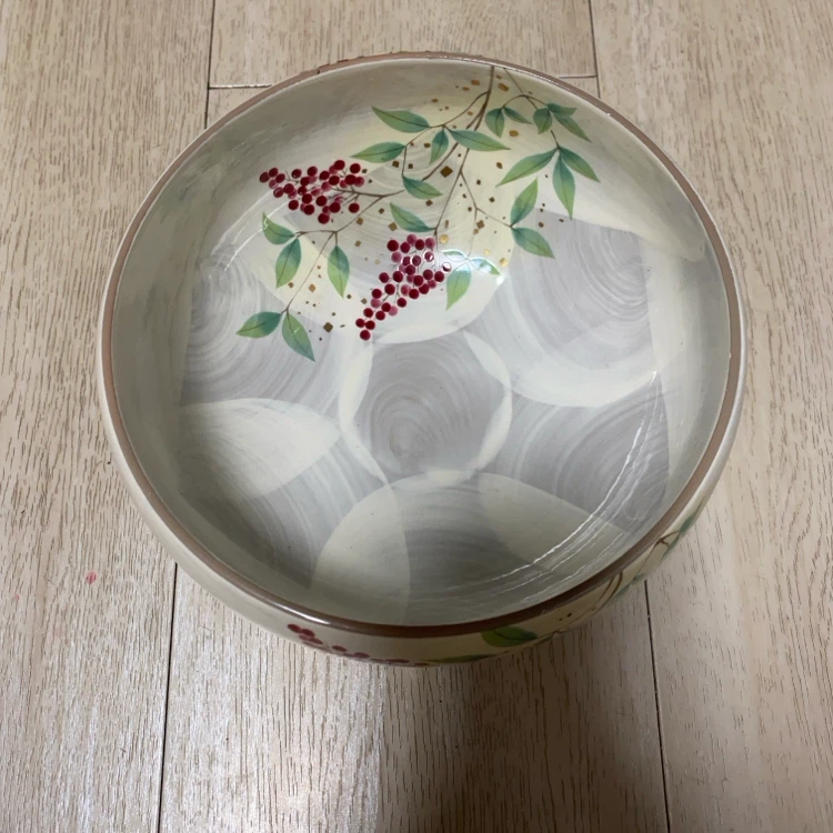 庫山窯 抹茶碗 鉢 南天柄の写真2枚目