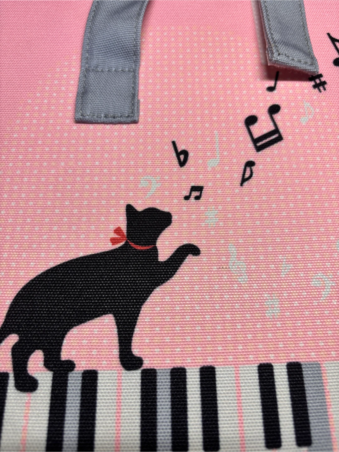 楽譜ファイル ピンク 猫 ピアノ柄