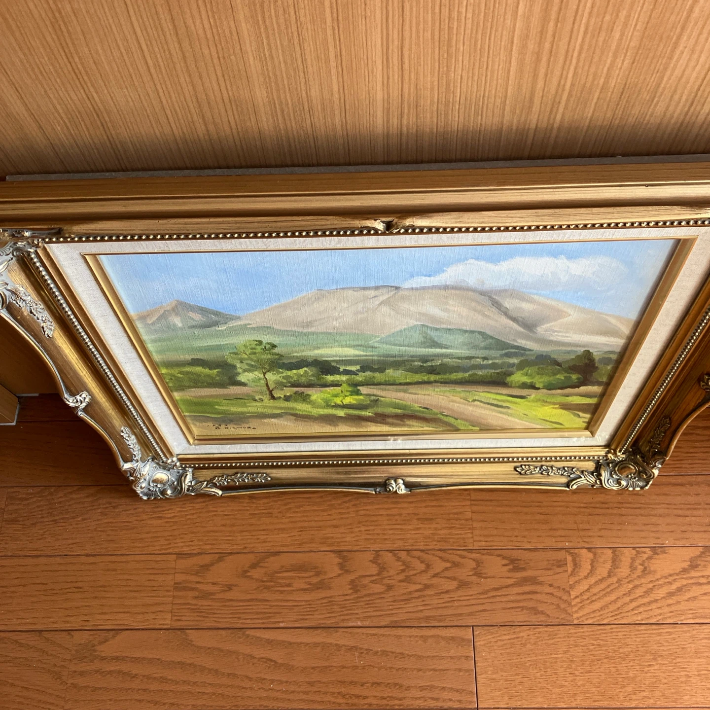 油絵 風景画 K.TAMURA 1982の写真2枚目