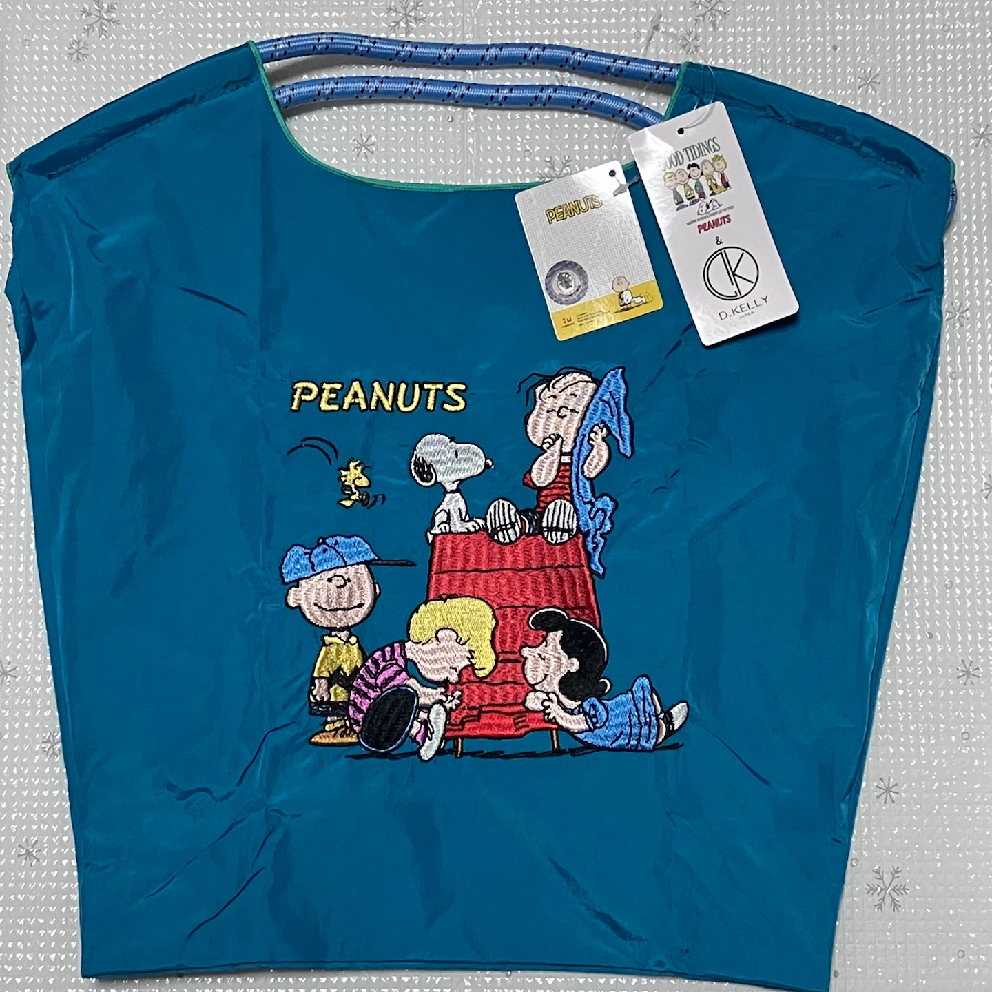 【新品】定価税込6,490★D.KELLY　スヌーピー PEANUTS 刺繍バッグ
