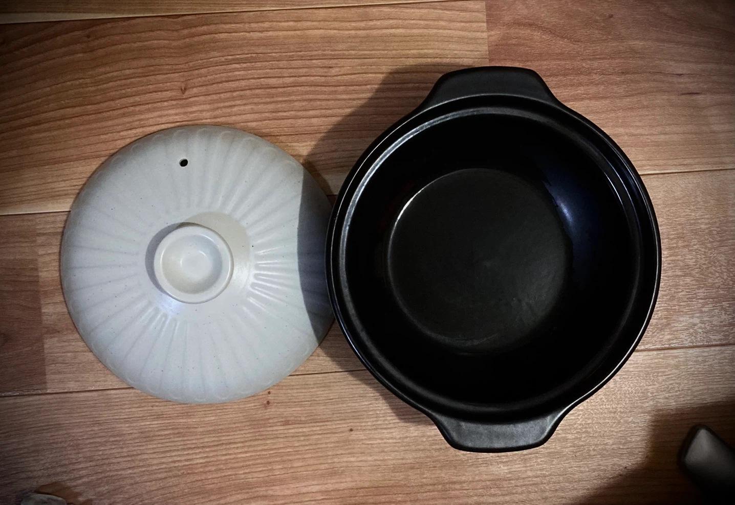 土鍋 白×黒 鍋料理