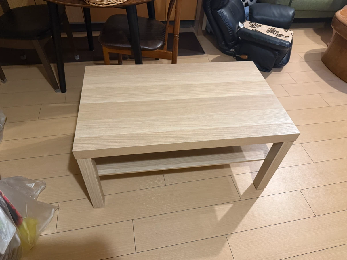［美品］コーヒーローテーブル 木目調の写真2枚目