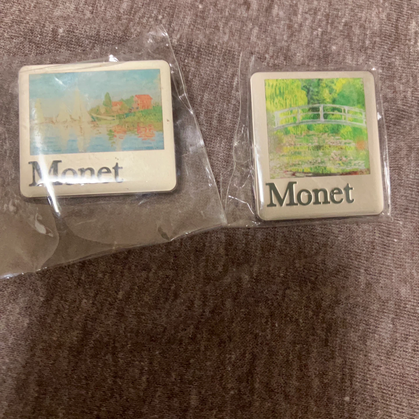 モネ ピンバッジ 2個セット 名画