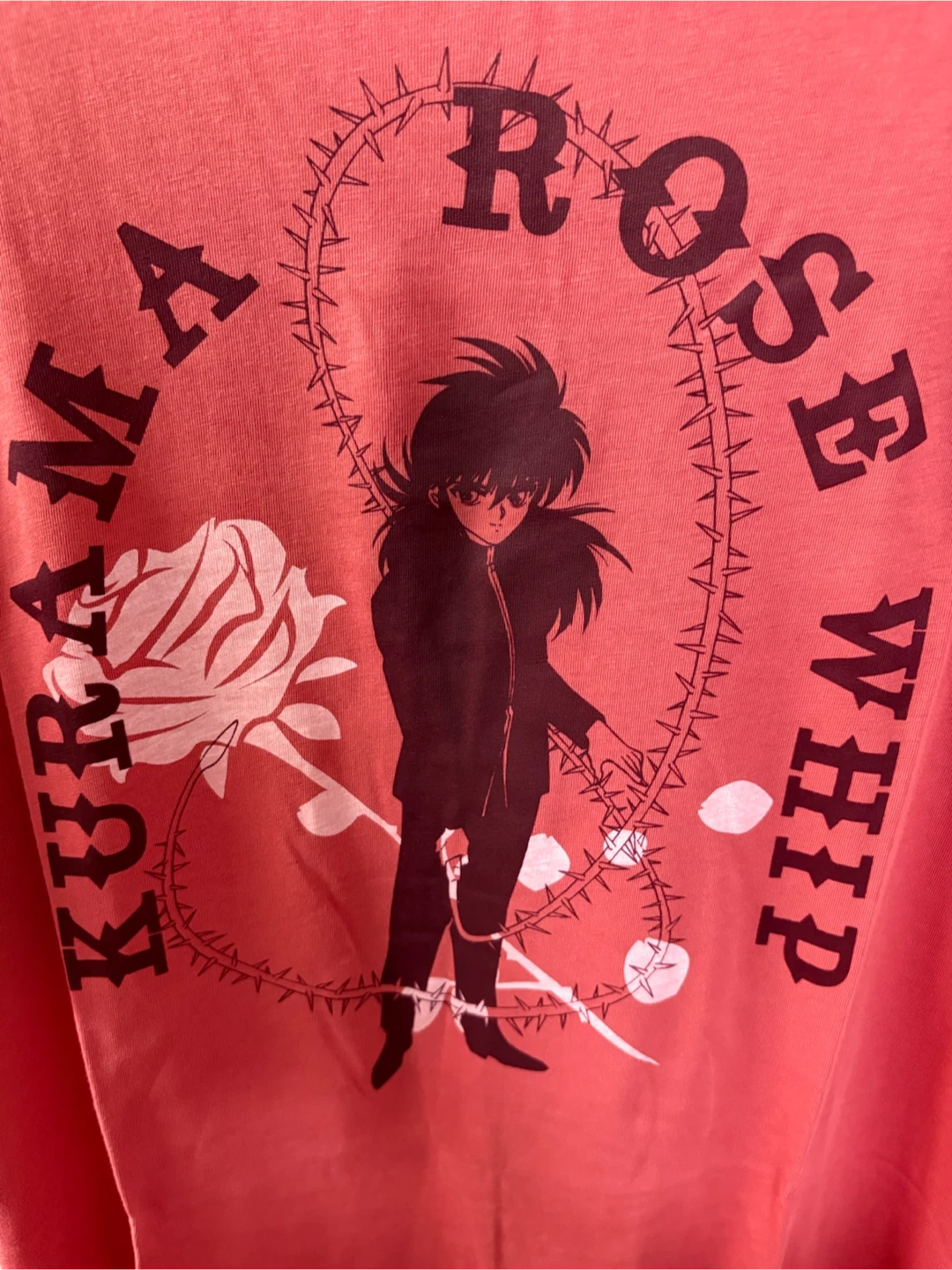 ユニクロ 幽遊白書 蔵馬 Tシャツ 赤 Lの写真4枚目