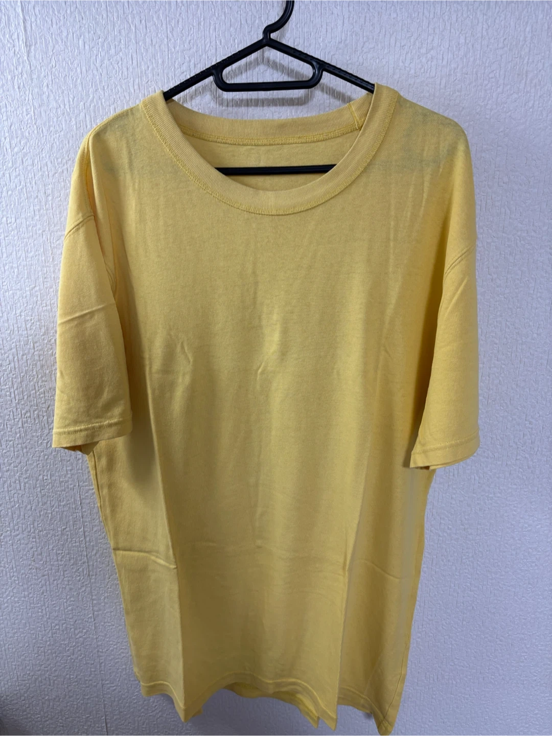 無地UNIQLO Tシャツ イエロー Lサイズ
