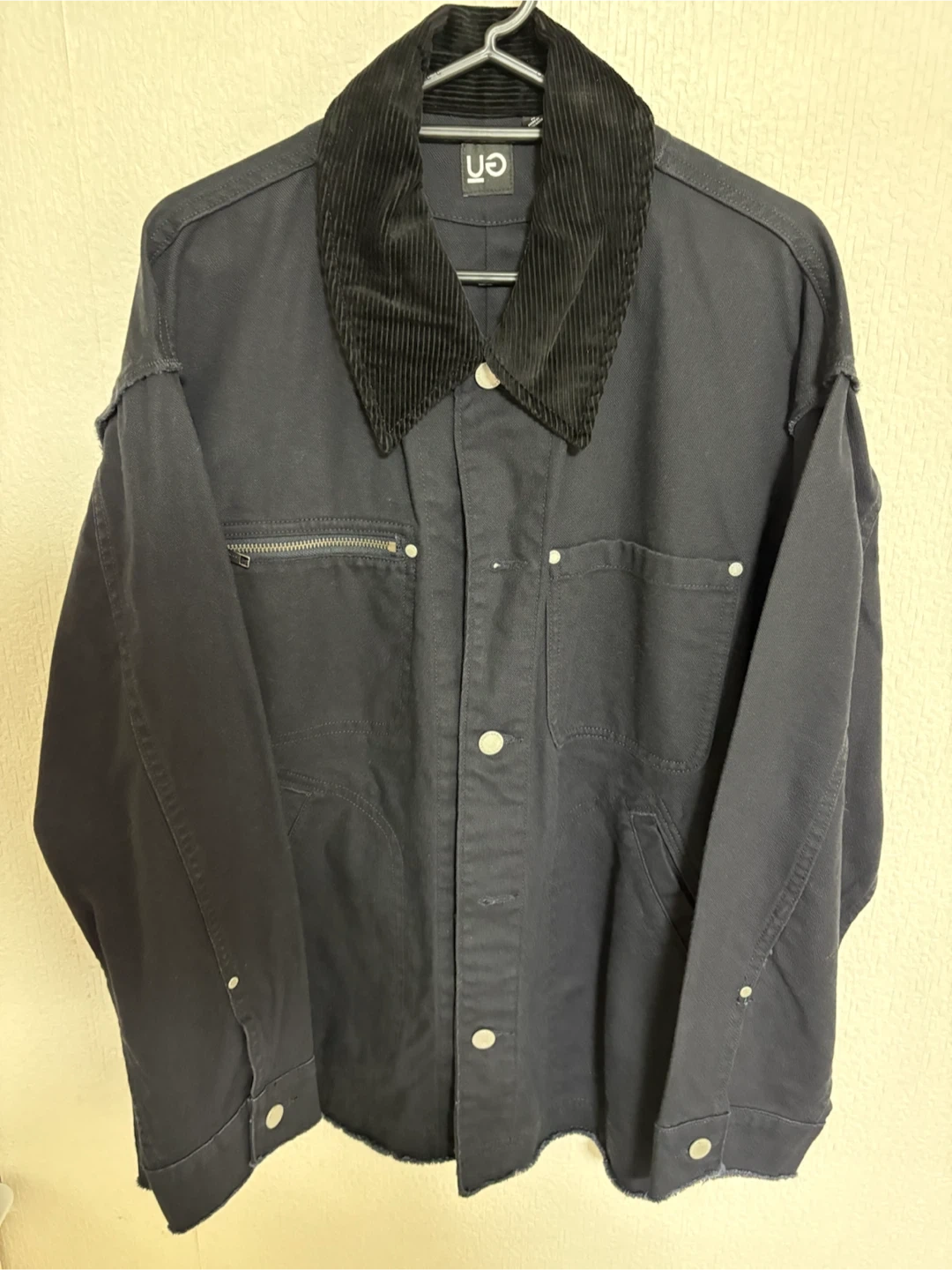 GU カバーオールジャケット 紺 M