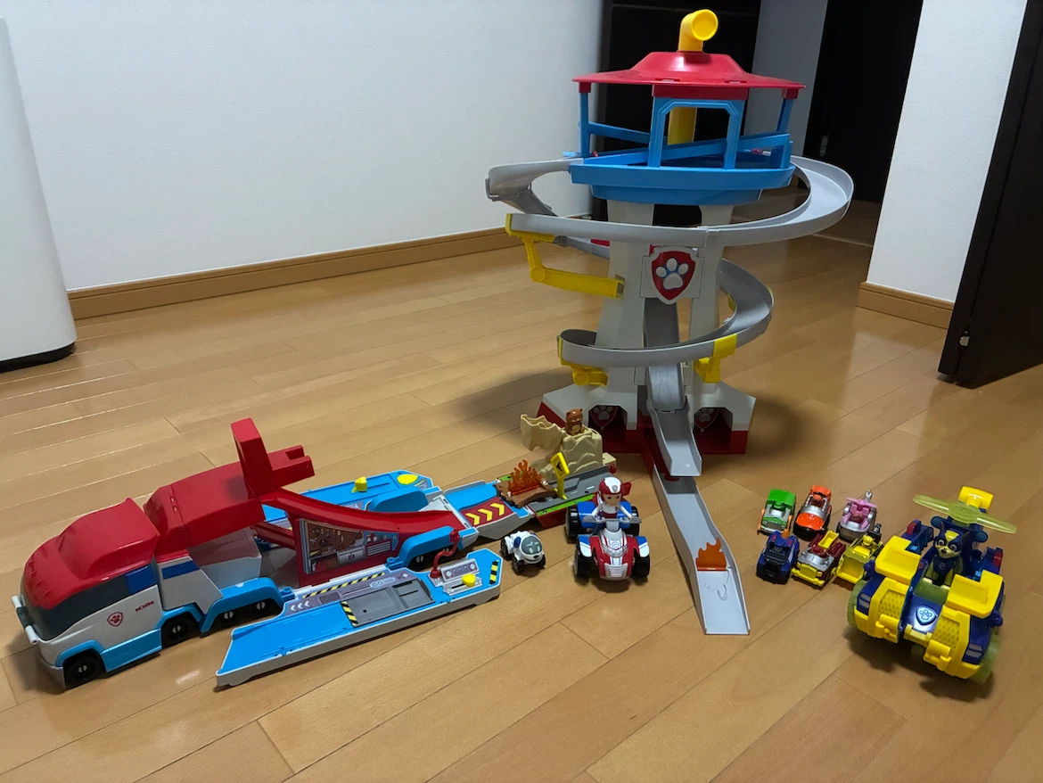 パウパトロール パウタワー ミニカーセット