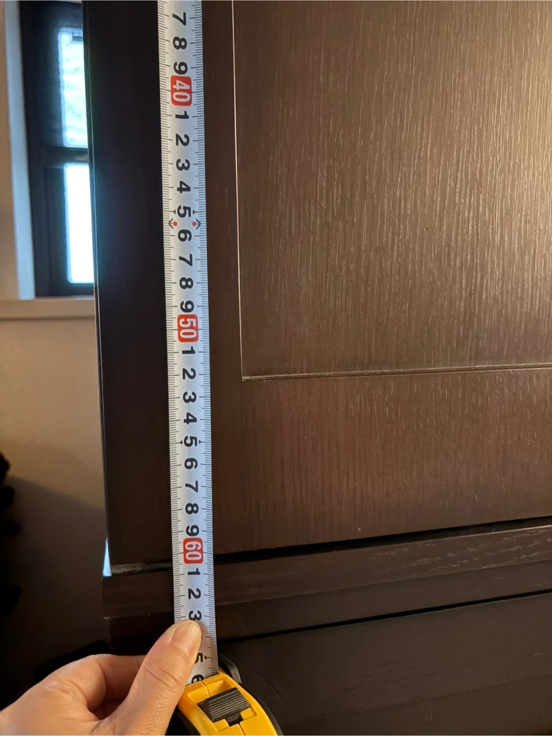 大塚家具 大型収納チェスト ダークブラウン 木目調の写真6枚目