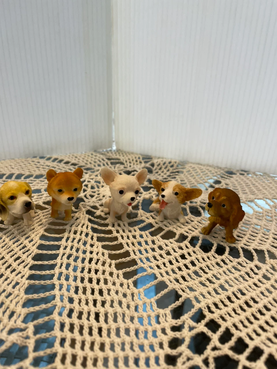 犬のミニフィギュア 5体セット