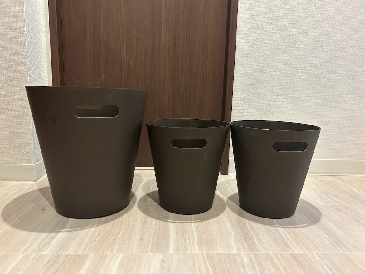ゴミ箱 3点セット ブラウン