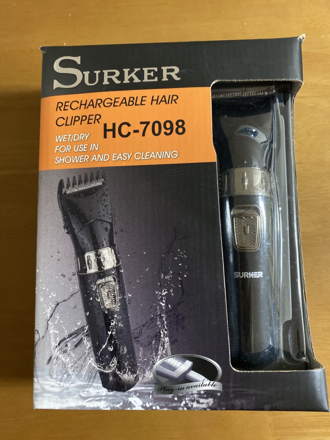 SURKER 電動バリカン HC-7098 充電式 ブラック