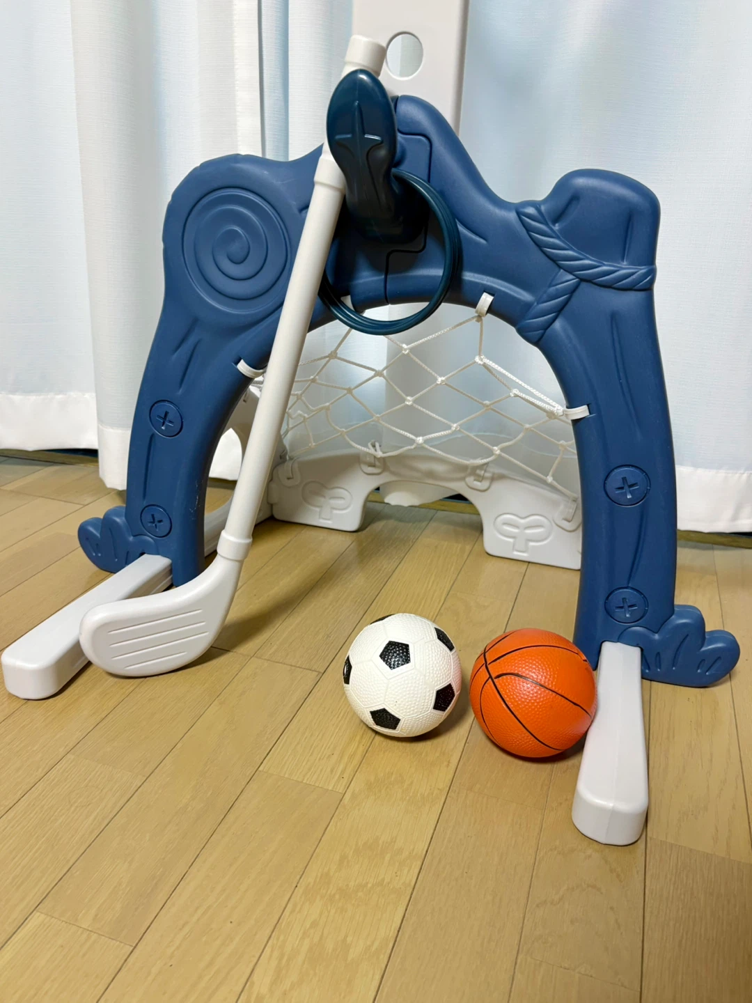 キッズ用 バスケットゴール サッカーゴール 室内遊具の写真4枚目