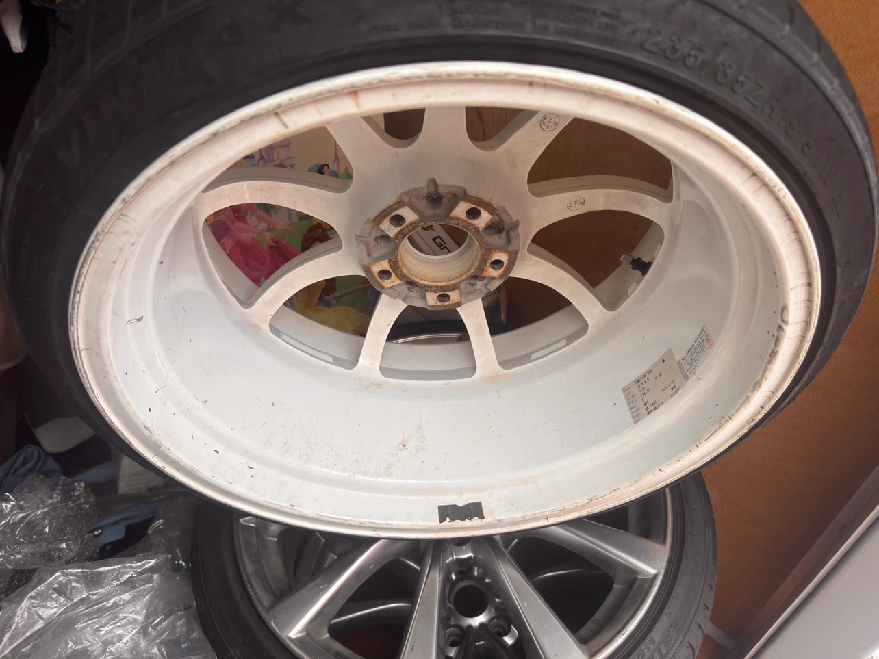 ワーク エモーション D9R 19インチ 9.5J ホワイトの写真9枚目