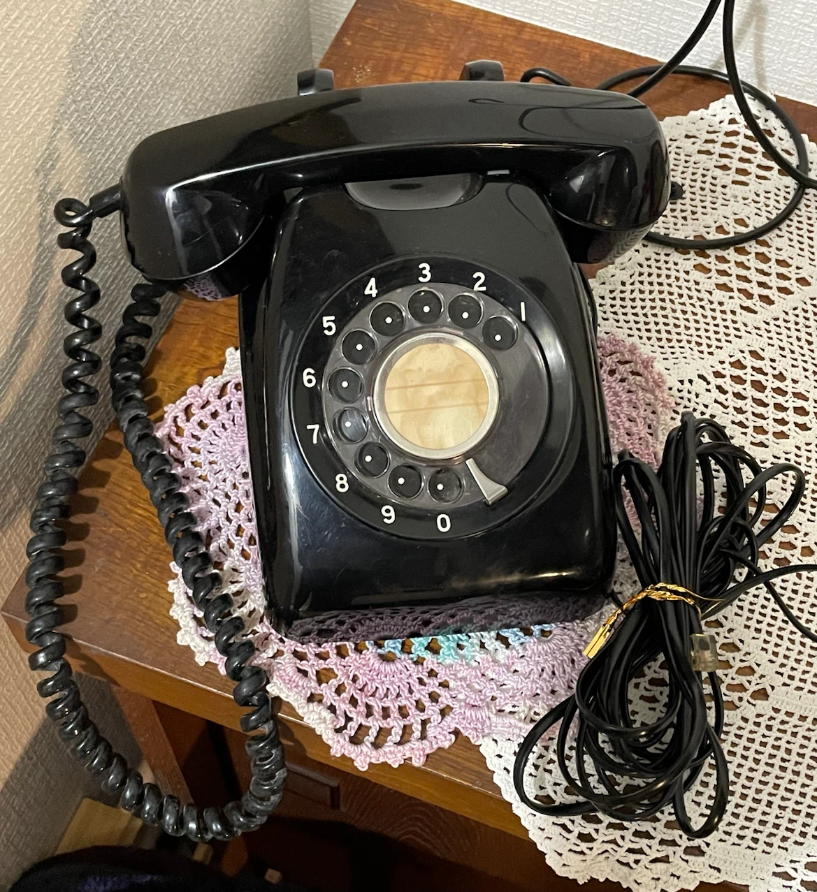 昭和レトロ 黒電話 600-A2 日本電信電話公社の写真4枚目