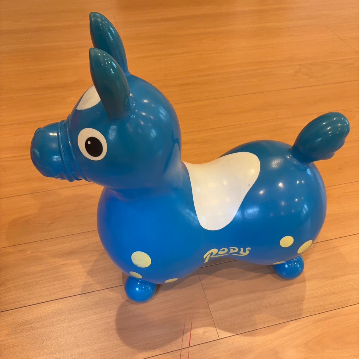 ロディ 乗用玩具 ブルー 水玉