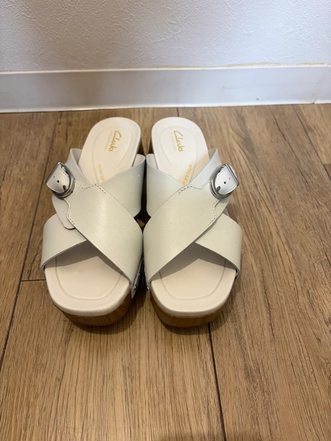 【クラークス】24cmシヴァンウォーク オフホワイト UK5