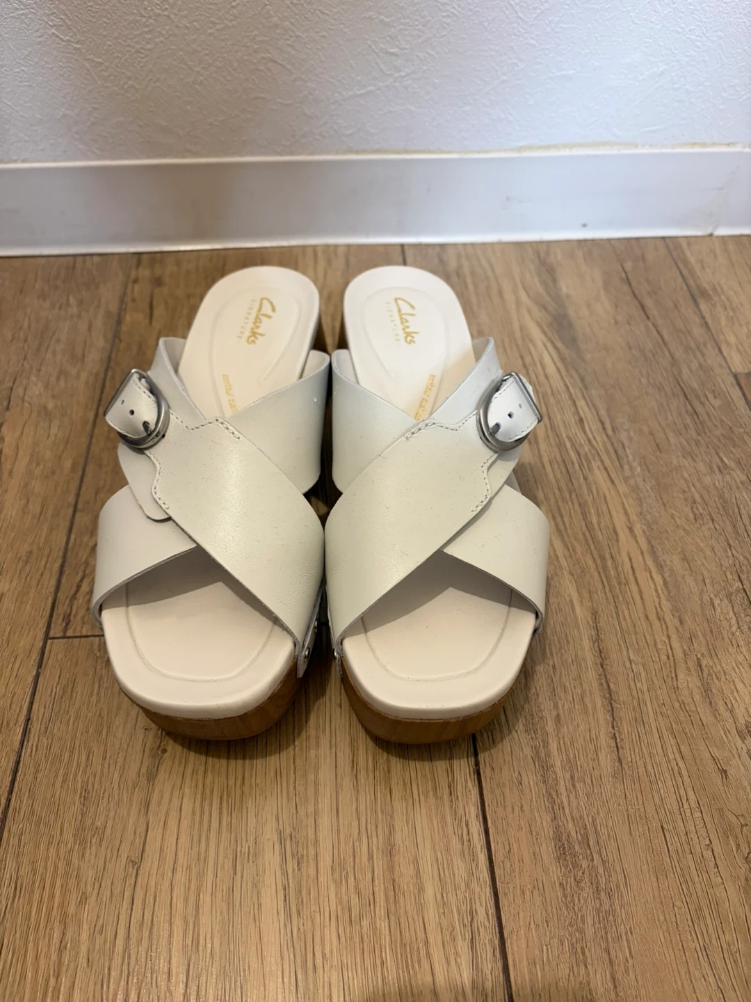 【クラークス】24cmシヴァンウォーク オフホワイト UK5
