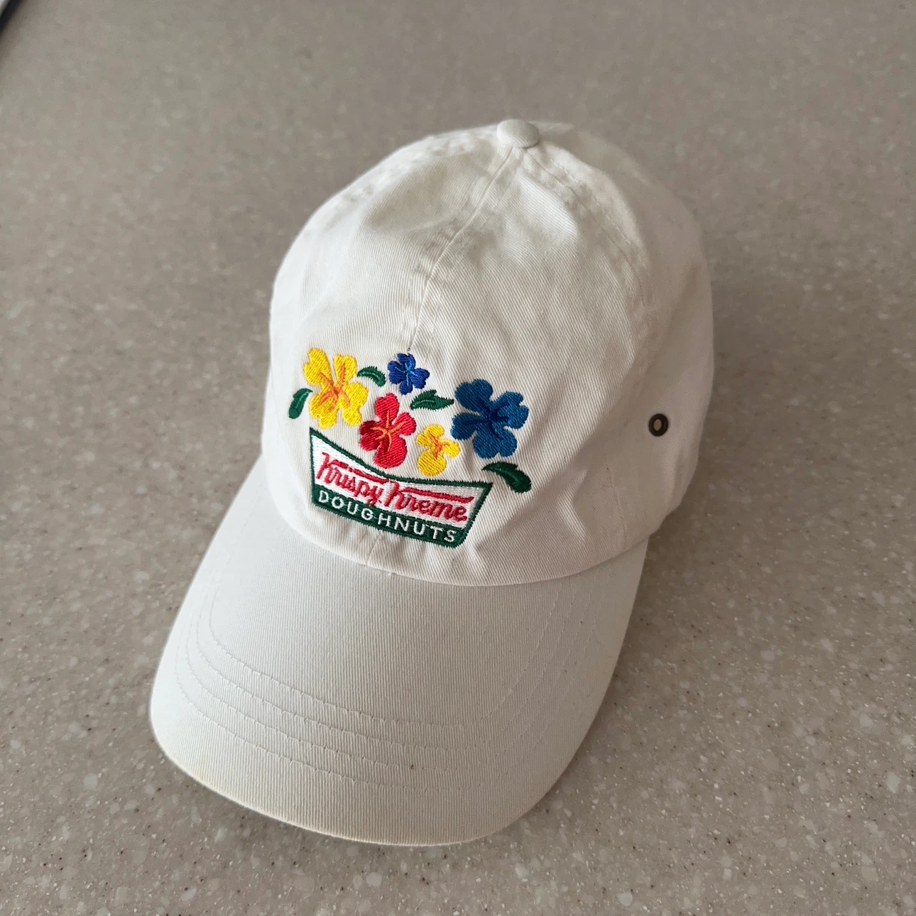 【希少品】ハワイマウイ島限定クリスピー・クリーム・ドーナツ キャップ 白
