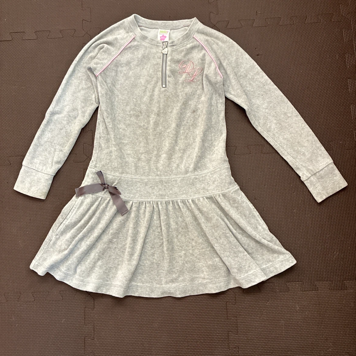 DAISY LOVERS チュニック グレー ベロア調 120