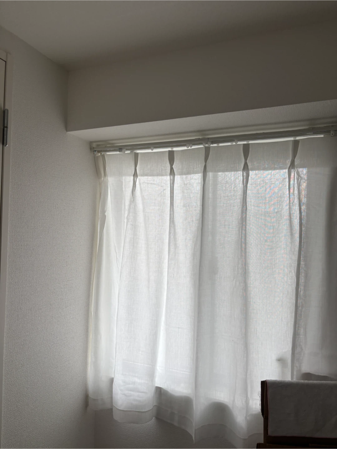 カーテン ホワイト 100×108cmの写真3枚目