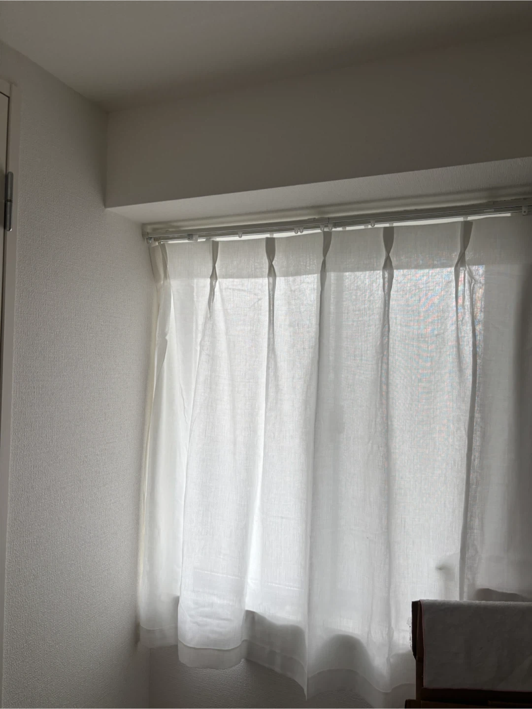 カーテン ホワイト 100×108cmの写真3枚目