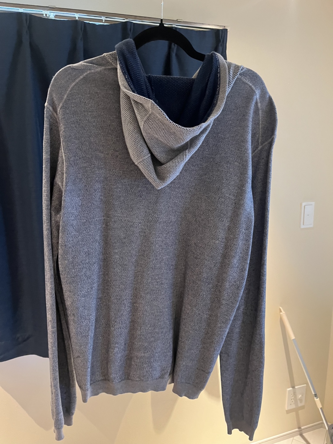 jil sander ジルサンダー ジップアップパーカー グレー 46サイズの写真6枚目