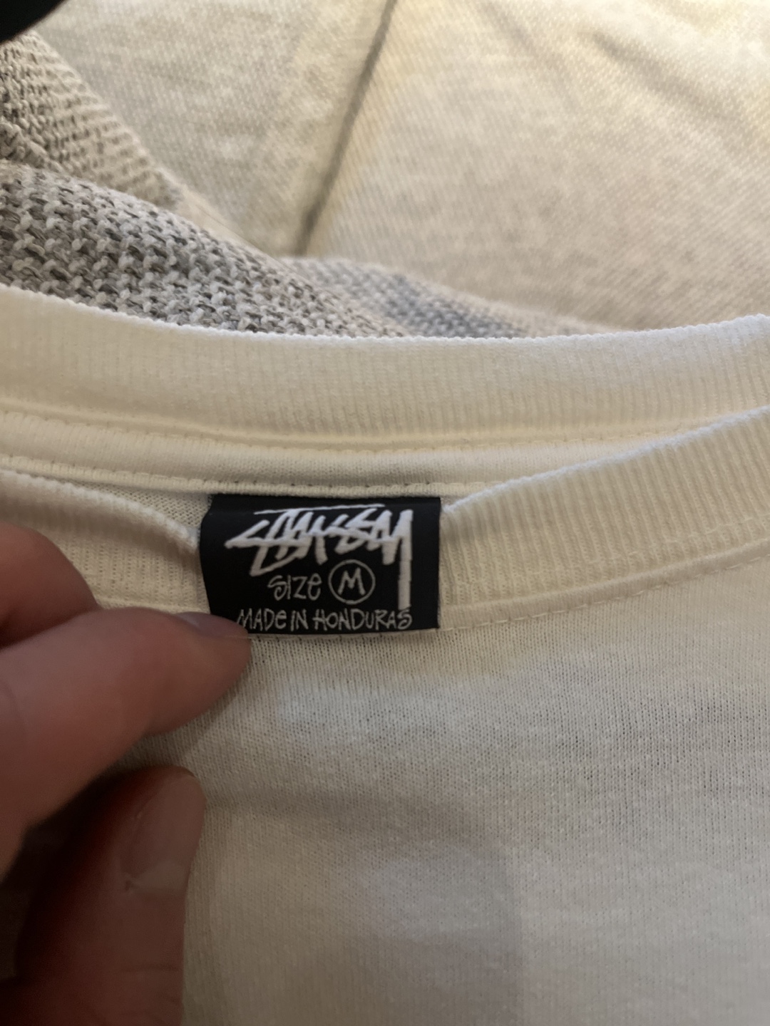 STUSSY stussy ステューシー ロゴプリント Tシャツ Mサイズ ホワイトの写真3枚目
