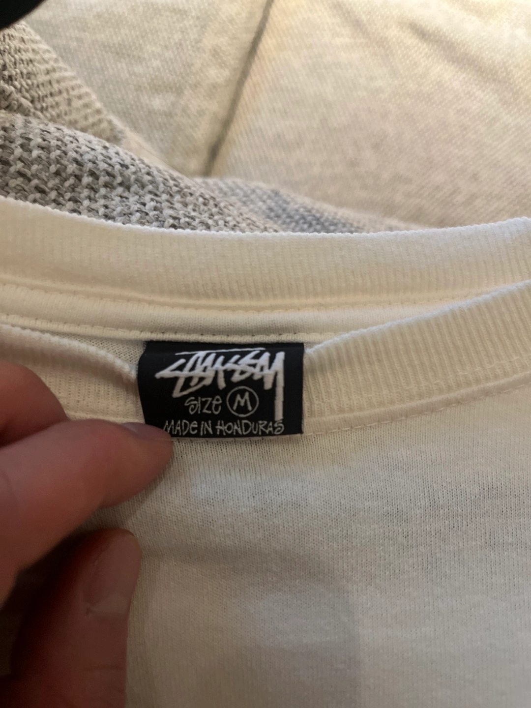 STUSSY stussy ステューシー ロゴプリント Tシャツ Mサイズ ホワイトの写真3枚目