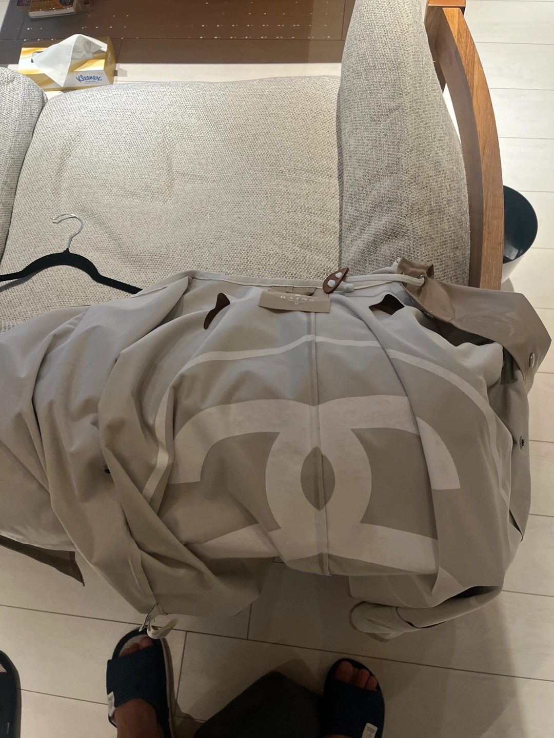 stussy STUSSY ステューシー リビン × レインズ レインジャケット Mサイズ ベージュの写真6枚目