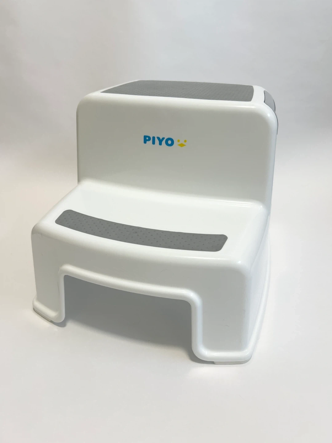 PIYO 2段踏み台 ホワイト×グレー