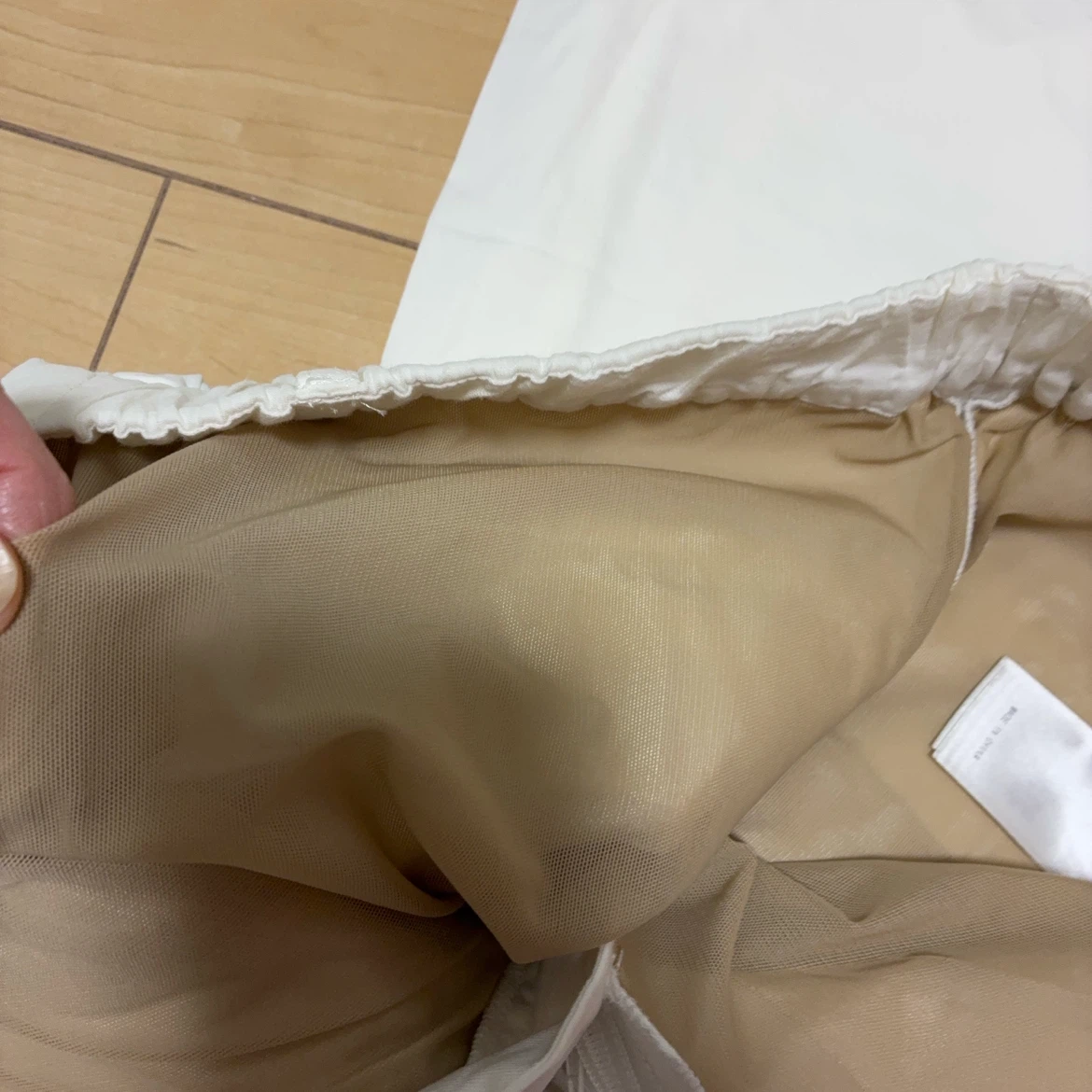 23区 ワイドパンツ ホワイト 38サイズの写真4枚目