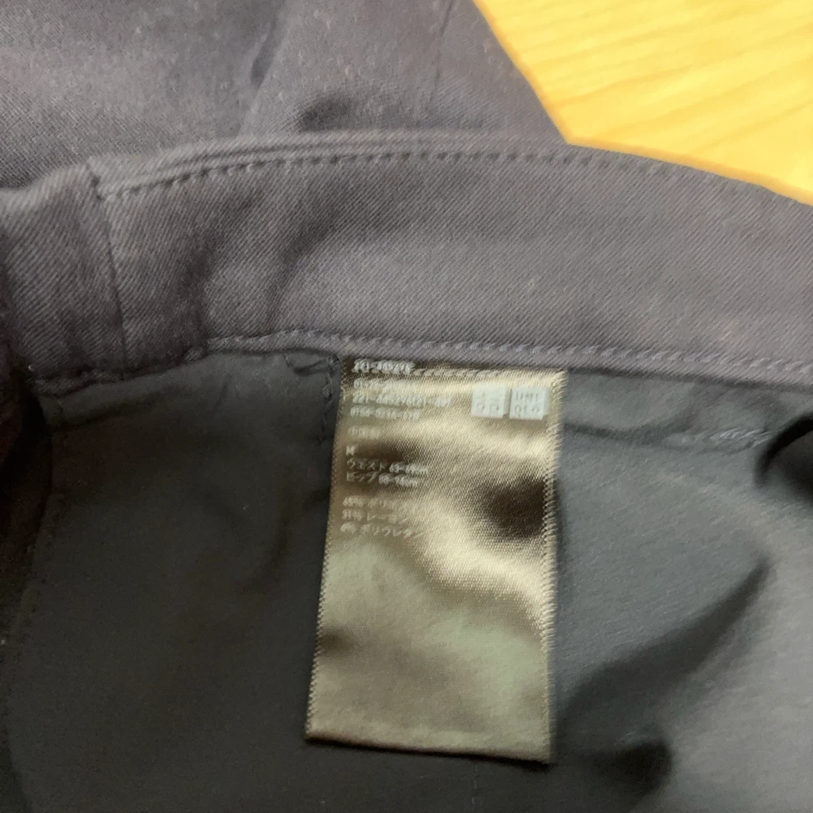 ユニクロ レディース パンツ ネイビー Mサイズの写真2枚目