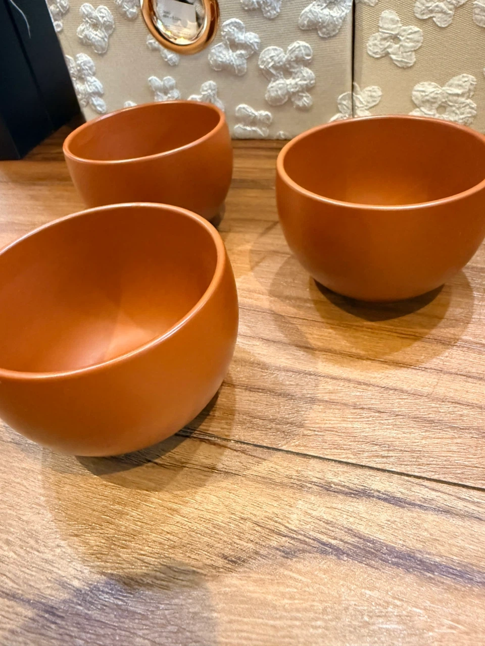 朱泥 湯呑み 3客セット 茶道具の写真3枚目