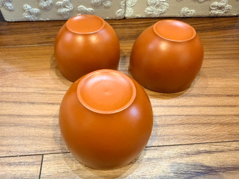 朱泥 湯呑み 3客セット 茶道具の写真6枚目