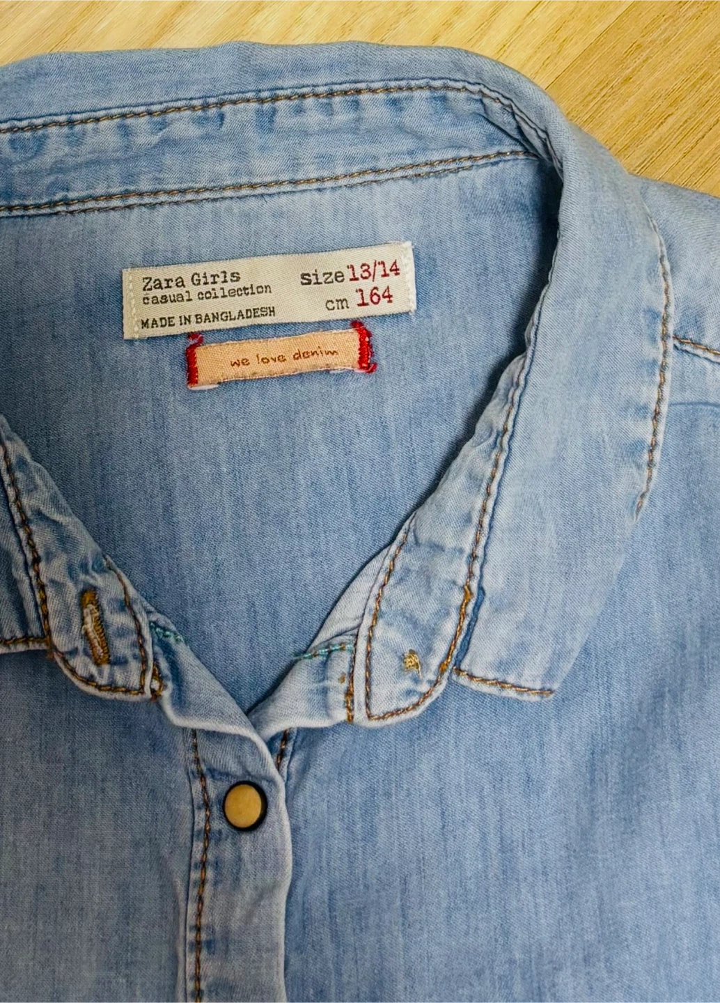 ZARA Girls デニムシャツの写真4枚目