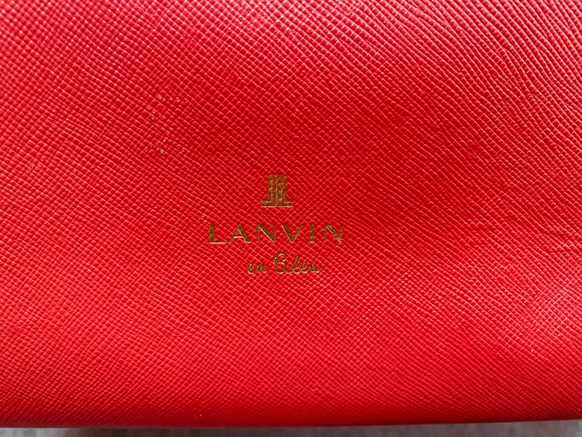 ♥️LANVIN ＊ランバンオンブルー＊レザー トートバッグ＊赤の写真3枚目