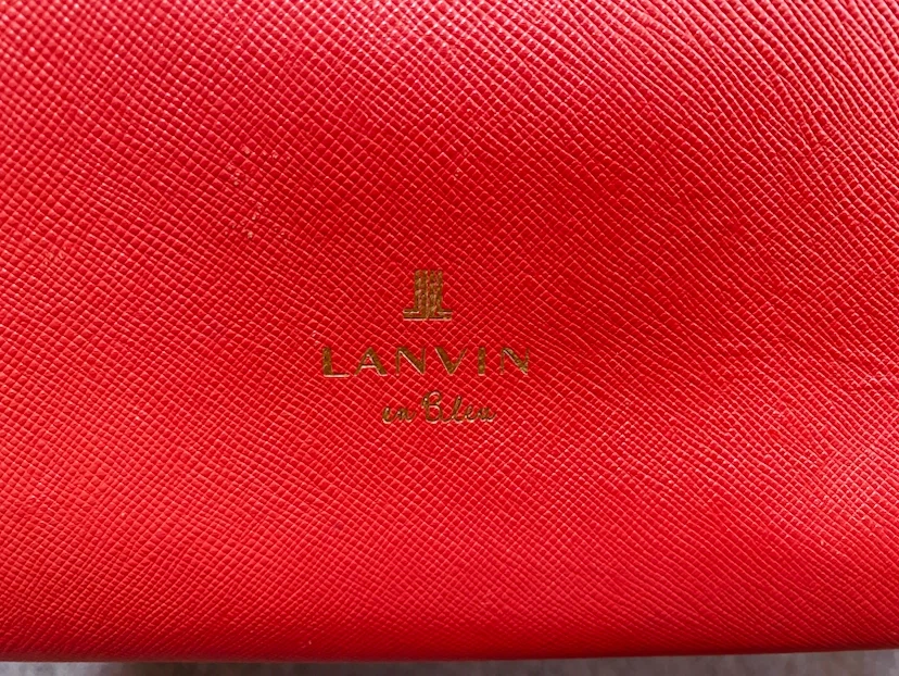 ♥️LANVIN *ランバンオンブルー*レザー トートバッグ*赤の写真3枚目