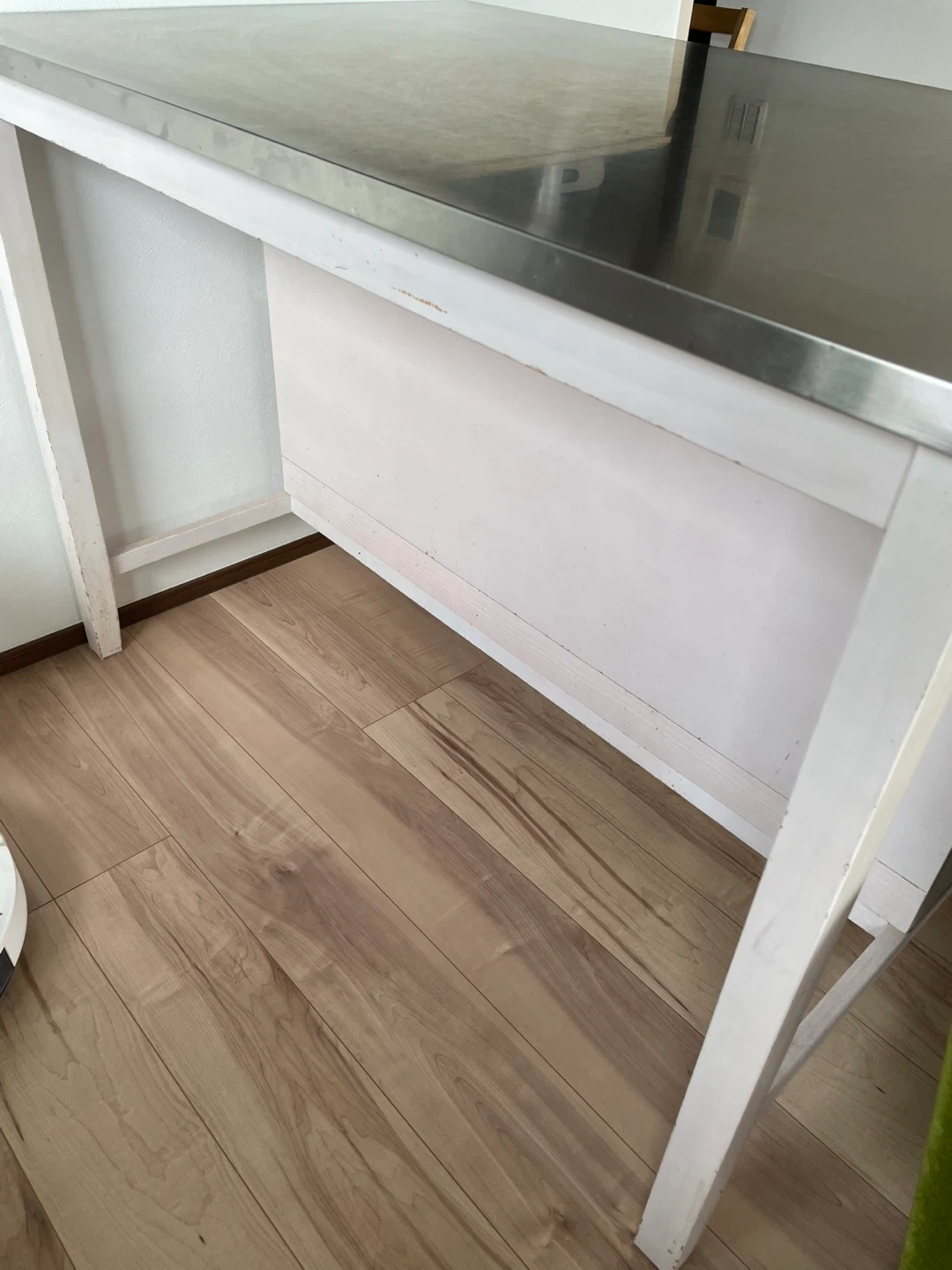 IKEA ステンレス天板 キッチンカウンター ホワイトの写真2枚目